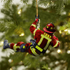 Joycorners Personalized Firefighter Christmas -Two Sided Ornament for Fireman, Gift for Dad and Mom Christmas Firefighter Ornament 2D Flat LM1811