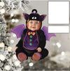 Joycorners Custom Photo Funny Baby's Face Firefighter Christmas Ornament for New baby First Christmas 2D Flat LM1811