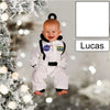 Joycorners Custom Photo Funny Baby's Face Firefighter Christmas Ornament for New baby First Christmas 2D Flat LM1811