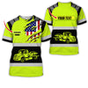 Joycorners Custom Name Love Tow Truck Shirt, Personalized Mechanic Uniform Gift PT2609