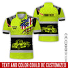 Joycorners Custom Name Love Tow Truck Shirt, Personalized Mechanic Uniform Gift PT2609