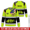 Joycorners Custom Name Love Tow Truck Shirt, Personalized Mechanic Uniform Gift PT2609