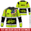 Joycorners Custom Name Love Tow Truck Shirt, Personalized Mechanic Uniform Gift PT2609