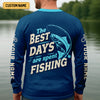 Joycorners The Best Days Are Spent Fishing, The Bobber Fishing Sports, SPF Shirt For Men, Fishing Shirts For Men