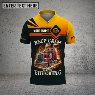 Joyconers Unisex Shirt - Custom Text Shirt Keep Calm And Keep On Trucking