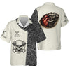 Joycorners Custom Name Mechanic Shirt Skull with Engine Piston Design Gear Pattern T Shirt All Over Printed PT2609