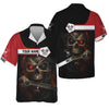 Joycorners Custom Name Mechanic Shirt Cyber Skull with Wrench Design T Shirt PT2609