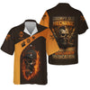 Joycorners Personalized T-Shirt Grumpy Old Mechanic You're About To Exceed The Limits Of My Medication Flame Skull Design Shirt PT2609
