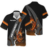 Joycorners Personalized Mechanic Shirt, Skull Wrenches Flame Design, Mechanic Uniforms, Gift For Men PT2609