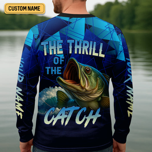 Joycorners Monster Fishing SPF Shirts, The Thrill of The Catch Fishing Shirts For Men, Funny Fisherman Gift