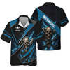 Joycorners Personalized Mechanic Shirt, Skull Engine Piston Wrench Lighting Design, Mechanic Uniforms, Gift For Men PT2609
