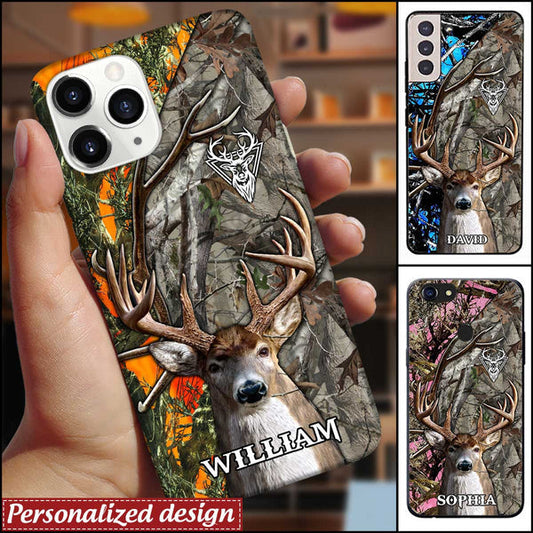 Joycorners Deer Hunting Personalized Name Multicolor Phone Case (6 colors) LM0912