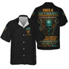 Joycorners Personalized Mechanic Shirt, Once A Mechanic Always A Mechanic, Skull and Wrench Design, Gift For Men PT2609