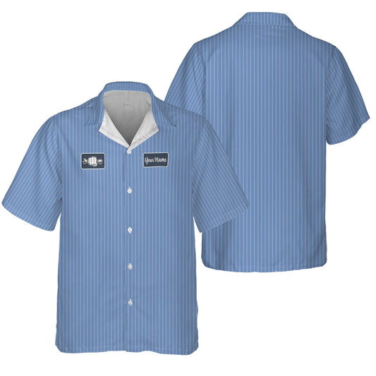 Joycorners Personalized Mechanic Work Shirt, Custom Garage Auto Repair Uniform Tee with Name Printed Patch for Car Technician Motorcycle Enthusiast Gift PT2609