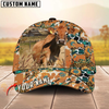 Joycorners Sunflower Western Cowhide Personalized Name 3D Hat