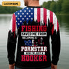 Joycorners Fishing Saved Me From Becoming A Pornstar Patriotic Fishing UPF Shirts, Funny Fishing Shirt, Fishing Shirts For Men