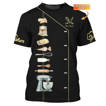 BAKER - Custom Bakery Shirt Gift For Baking & Cake Lover Printed Shirt