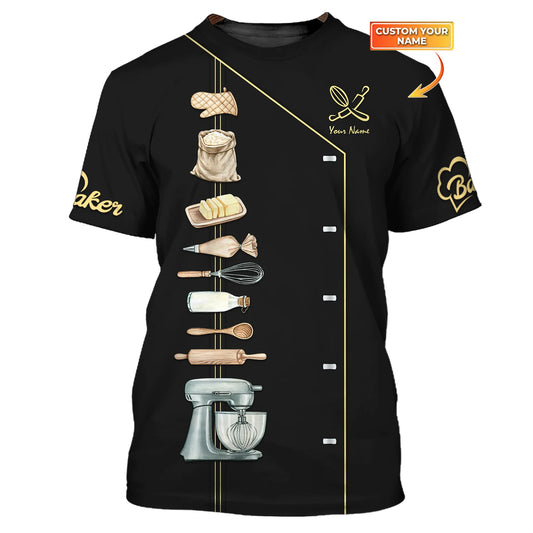 BAKER - Custom Bakery Shirt Gift For Baking & Cake Lover Printed Shirt