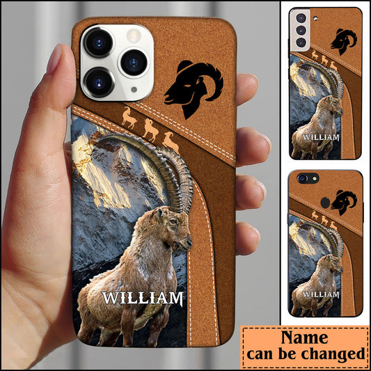 Joycorners Mountain Goat Hunting Personalized Name Phone Case LM1012