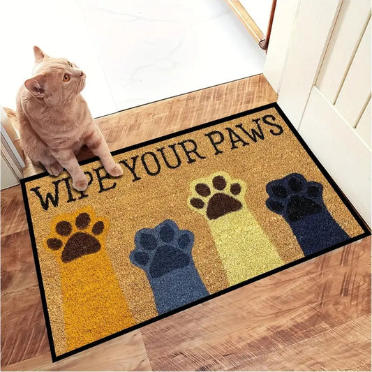 Joycorners Funny Dog Doormat, Wipe Your Paws, Dog Doormat For Home Decor Housewarming Gift, Welcome Mat Gift For Dog Lovers LM0210