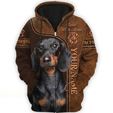 Joycorners Dachshund Lover 3D Custom Name And Dog Full Print Shirts