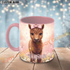 Joycorners Cute Pony Pink Bow Custom Name Mug