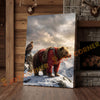 Joycorners Alpine Explorer Bear Snow Mountain Canvas
