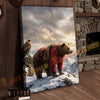 Joycorners Alpine Explorer Bear Snow Mountain Canvas