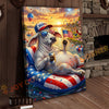 Joycorner Brahman Cow Americana Float Beer Sunglasses 3D Wrapped Canvas