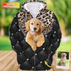 Joycorners Golden Retriever Diamond 3D Custom Name And Dog Full Print Shirts