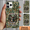 Joycorners Artist Hunting - Best Buckin Dad Ever Deer Forest Camo Personalized Name Phone Case