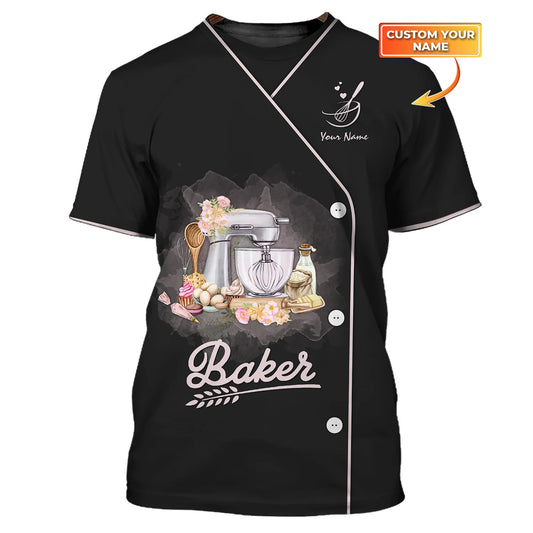 BAKER - Custom Bakery Shirt Gift For Baking & Cake Lover Printed Shirt