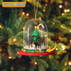 Joycorners Cattle Lovers Family Christmas Tree Ornament Custom Shape Acrylic Ornament (7 Breed Options)