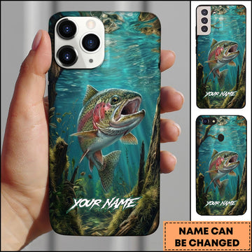 Joycorners Underwater Trout Personalized Phone Case