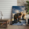 Joycorners Epic Mountain Bear Explorer Wilderness Canvas