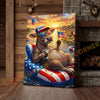 Joycorner Brown Swiss Cow Americana Float Beer Sunglasses 3D Wrapped Canvas