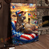 Joycorner Brown Swiss Cow Americana Float Beer Sunglasses 3D Wrapped Canvas
