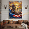 Joycorner Brown Swiss Cow Americana Float Beer Sunglasses 3D Wrapped Canvas