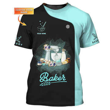 BAKER - Custom Bakery Shirt Gift For Baking & Cake Lover Printed Shirt