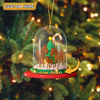 Joycorners Cattle Lovers Family Christmas Tree Ornament Custom Shape Acrylic Ornament (7 Breed Options)
