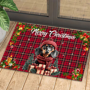 Joycorners Christmas Dachshund Doormat, Merry Christmas Doormat For Home Decor Housewarming Gift, Welcome Mat Gift For Dachshund Lovers LM0210