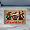 Joycorners Christmas Dog Doormat, Wipe Your Paws Doormat For Home Decor Housewarming Gift, Welcome Mat Gift For Dog Lovers LM0210