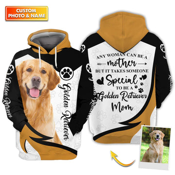 Joycorners Golden Retriever Mom 3D Custom Name And Dog Full Print Shirts