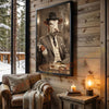 Joycorners Hereford Mafia Style Smoking Cigar Classic Bar Scene Personalized Name Wall Art Canvas