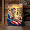 Joycorner Charolais Cow Americana Float Beer Sunglasses 3D Wrapped Canvas