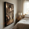 Joycorners Hereford Mafia Style Smoking Cigar Classic Bar Scene Personalized Name Wall Art Canvas