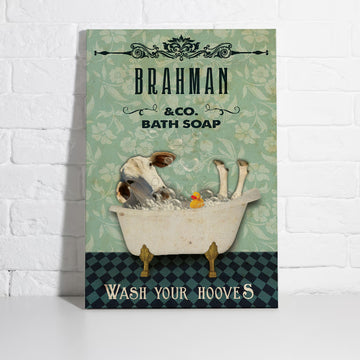 Joycorners Brahman Shower Portrait Canvas