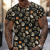 Joycorners Funny Halloween Mechanic T Shirt, Spooky Pumpkin Ghost Mummy Spider Bat Moon Costume Tee Funny Scary Shirt for Mechanic PT2609
