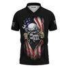 Joycorners Skull Wrench T-Shirt, American Flag Design, Mechanic, Worker Gift, Unique Skull Graphic Tee for Men, Customizable Apparel, Cool Work Shirt PT2609