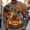 Joycorners Halloween Mechanic T Shirt Funny Vampire Skeleton Mummy Pumpkin Car Spooky Auto Repair Garage Workwear Tee Gift For Men Women Halloween PT2609